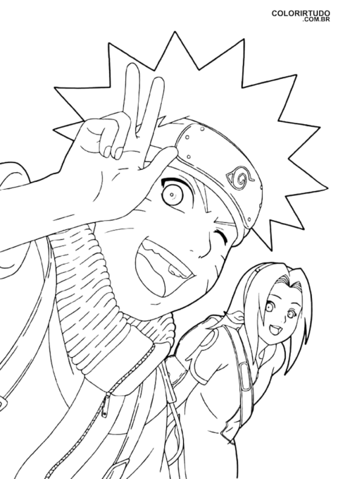 Sakura And Naruto To Print