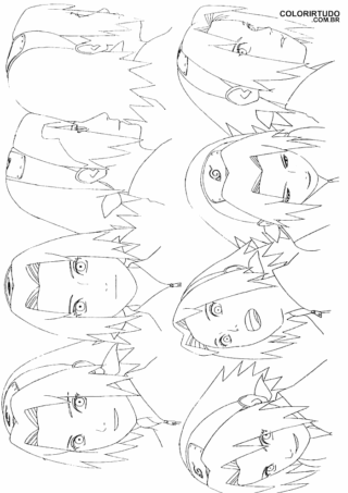 Coloriage de Sakura Haruno