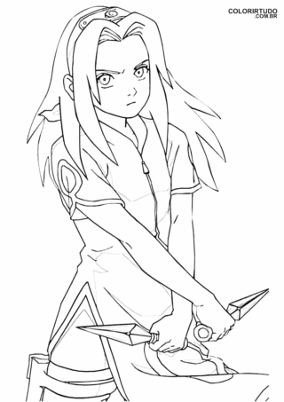 Pagine da colorare di Sakura da stampare