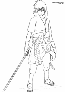 Sasuke Para Imprmir E Pintar