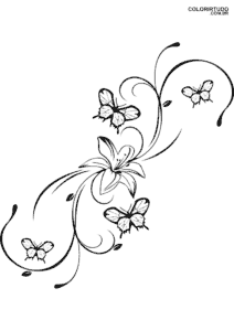 Coloriages de papillons simples