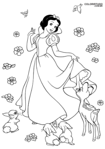 Snow White Coloring And Printing