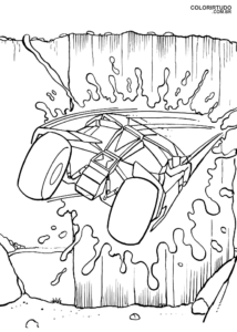 Batman Car Coloring Pages