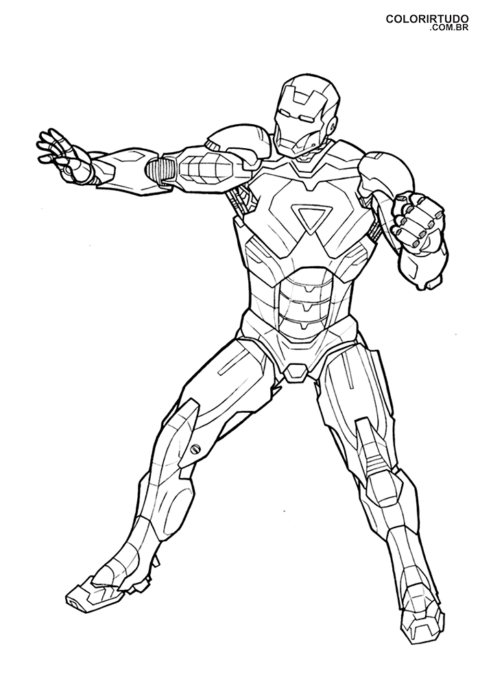 Colorir Homem De Ferro