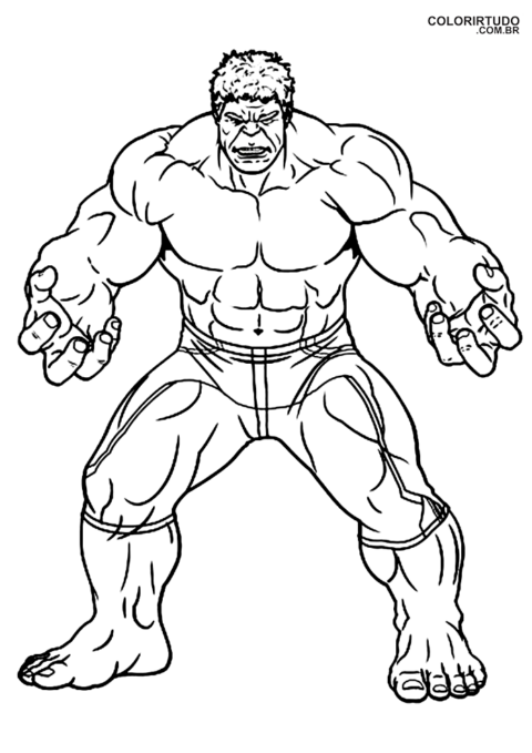 Colorir Hulk