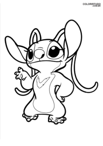 Desenho Angel Do Lilo Stitch Para Pintar