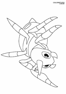 Desenho Ariados Pokemon Para Pintar