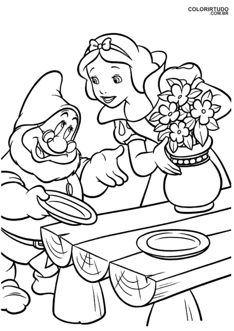 Ausmalbilder Schneewittchen