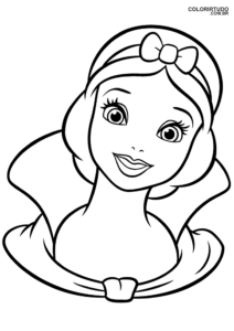 Snow White Drawing To Print