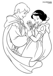 Snow White Drawing To Color