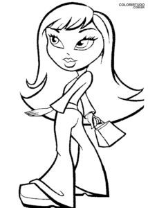 Dibujo de Bratz para pintar