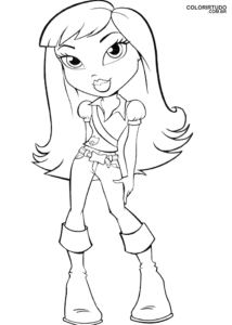 bratz drawing to print