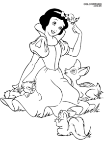 Snow White Coloring Page
