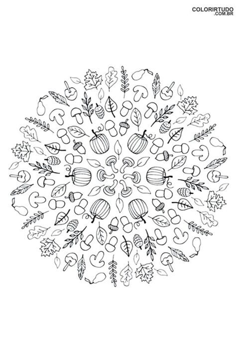 Dessin à colorier de mandala