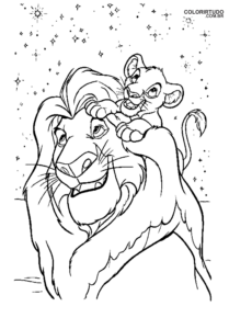 Coloriage du Roi Lion