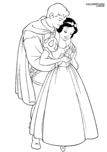 Snow White Drawing To Print