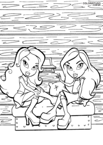 Dibujo de Bratz para pintar