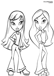 Bratz dibujo para pintar e imprimir