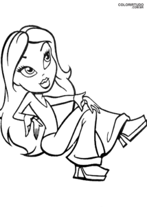 Bratz dibujo para pintar e imprimir