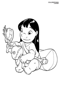 Desenho Da Lilo Para Colorir E Imprimir
