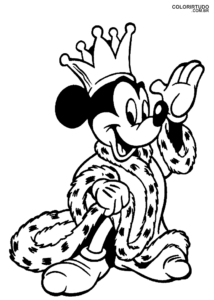 Desenho Da Mickey Para Colorir