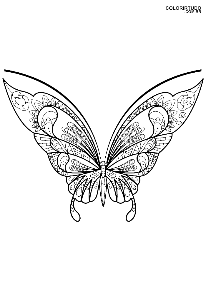 Dessin de papillon à imprimer