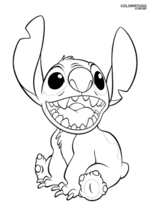 Página para colorear de Stitch