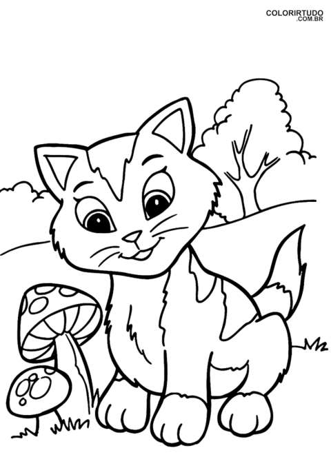 Kattungetegning til trykk