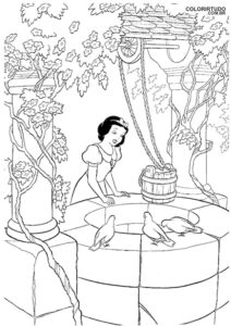 Snow White Coloring Page