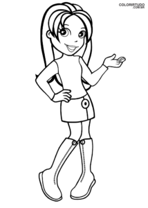 Desenho De Pintar Da Polly