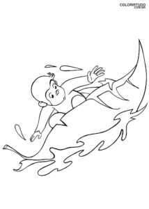 Coloriages de Georges le petit curieux