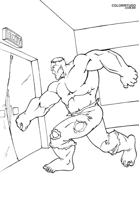 Desenho Do Hulk Para Imprimir