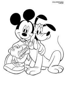 Dibujo de Mickey Mouse para imprimir