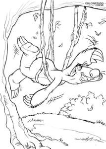 Dibujo de Edad de Hielo para colorear