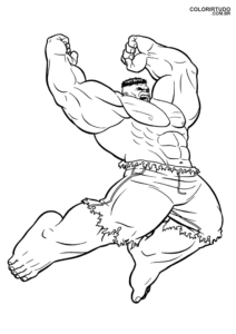 Desenho Hulk Para Colorir