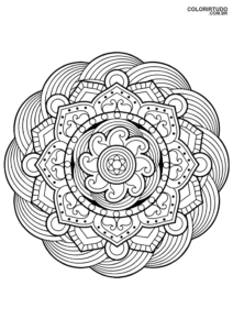 Dessin de mandala à imprimer