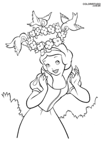 Desenho Para Colorir Branca De Neve E Os 7 Anoes