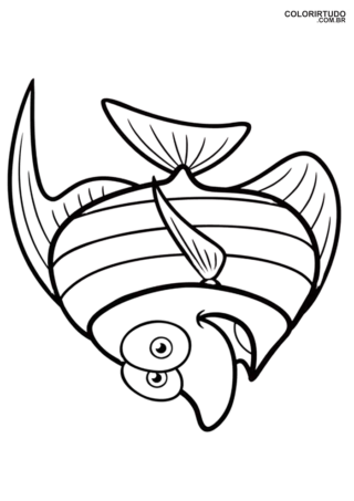 Página para colorear de peces