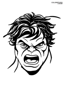 Desenho Para Colorir Do Hulk