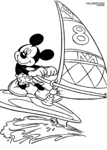 Desenho Para Colorir Do Mickey