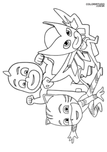 Desenho Para Colorir E Imprimir Pj Masks