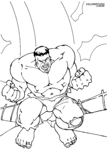 Desenho Para Colorir Hulk