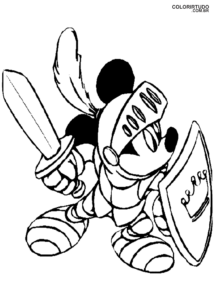 Desenho Para Colorir Mickey E Minnie
