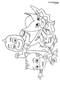 Desenho Para Colorir Pj Mask