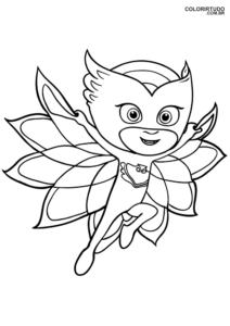 Desenho Para Colorir Pj Masks Corujita