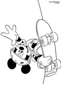 Desenho Para Imprimir Do Mickey