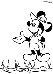 Desenho Para Pintar Turma Do Mickey