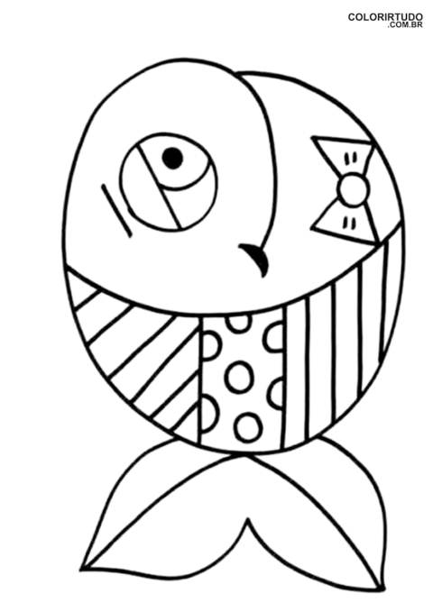 Dibujo de pez para imprimir