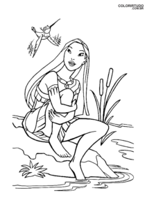 Páginas para colorear de Pocahontas
