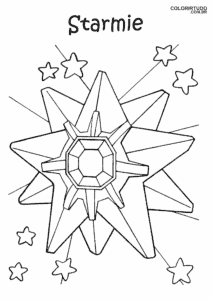 Pokemon Starmie Coloring Pages